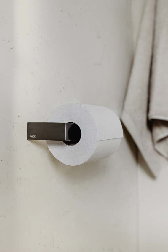 Toiletrolhouder Zack Linea grafiet open