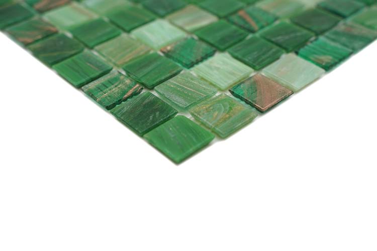 Mozaïek Goldensilk groen glanzend 32,7x30,5cm