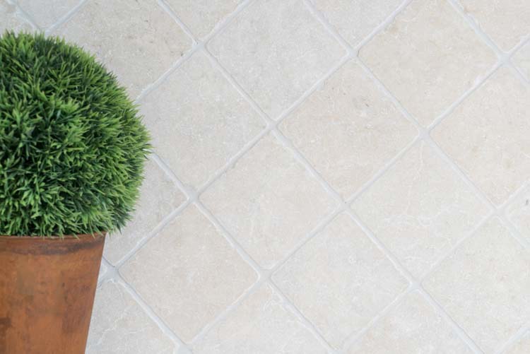 Mozaïek Botticino Antic Ivory mat 10x10cm