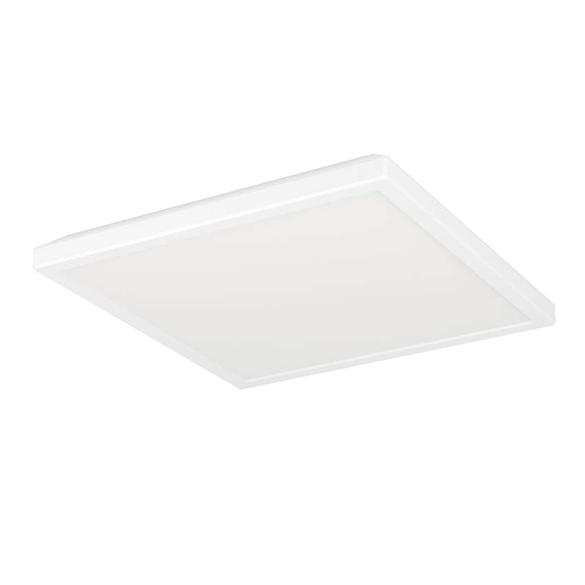 Plafonnier - Blanc - 29x29cm - Dimmable - LED - 1x14W - 2700-6500K - télécommande