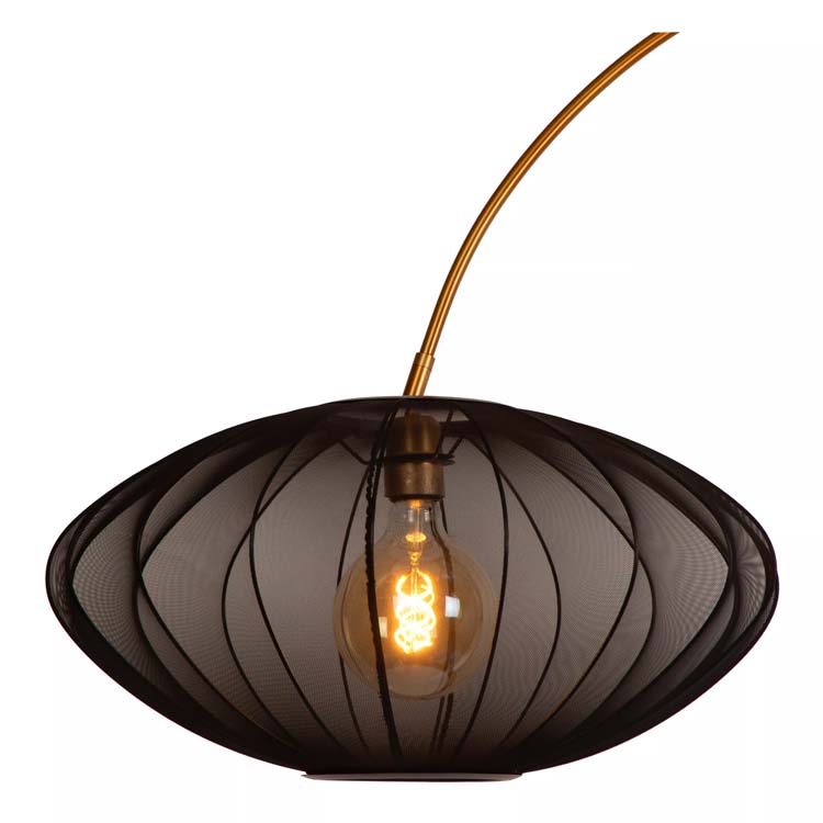 CORINA - Lampadaire arceau - 1xE27 - Noir