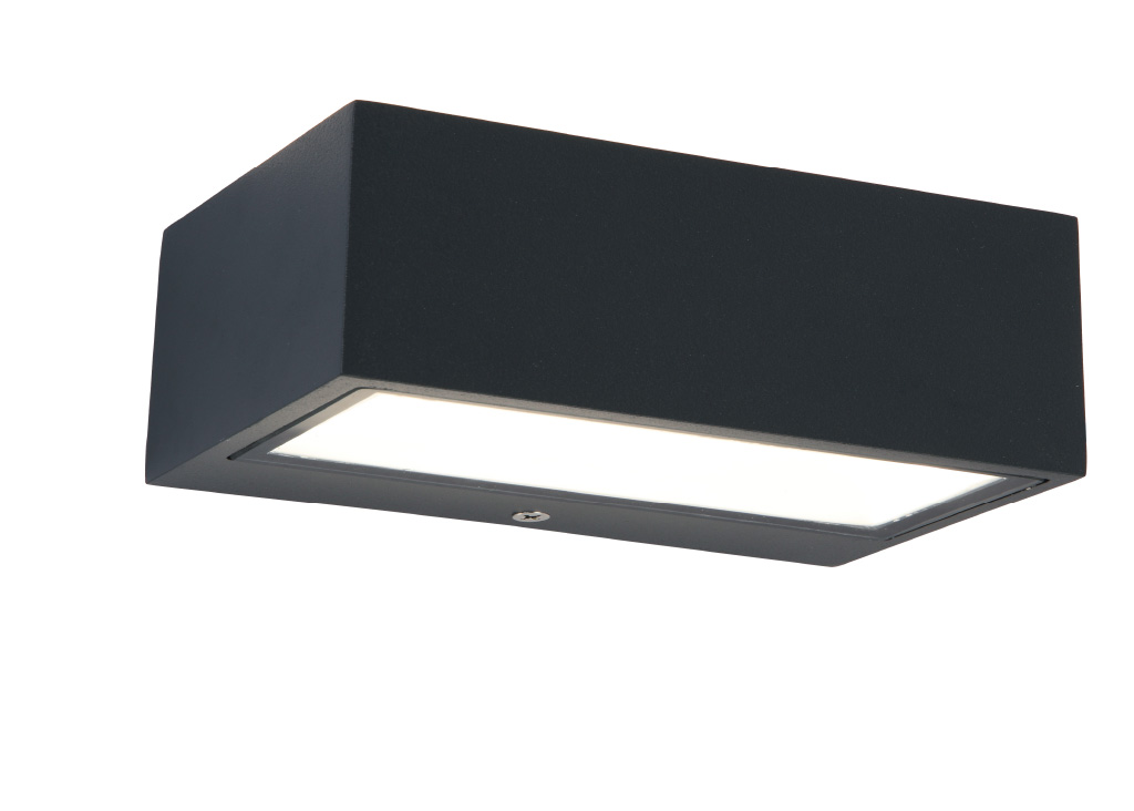 Wandlamp tuin LED - 9W - Small - Donkergrijs