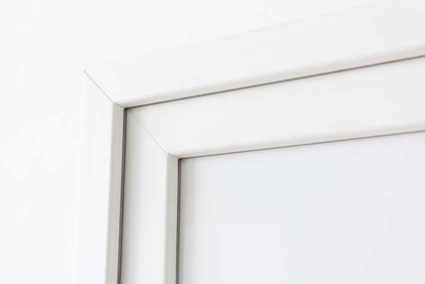Porte extérieure Lumeo PVC vitrage mat blanc 1000x2000mm gauche