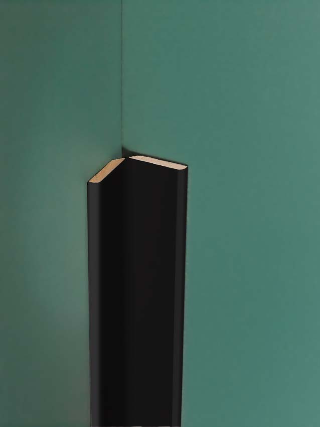 Moulure pliante uni mattye black 270cm