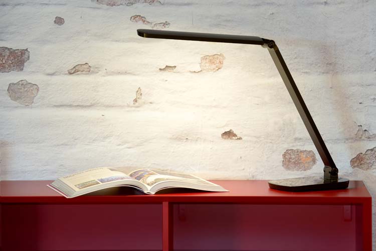 Bureaulamp - zwart - dimbaar - LED - 8W - 6000K