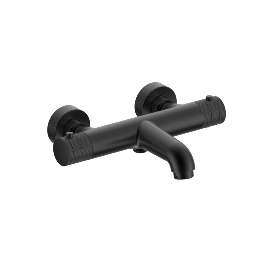 Bad-douchekraan Vera thermostatisch mat zwart