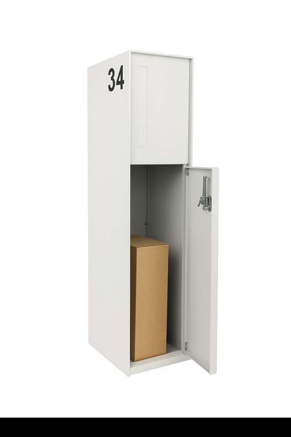 Boîte à colis eSafe Fenix Front blanc