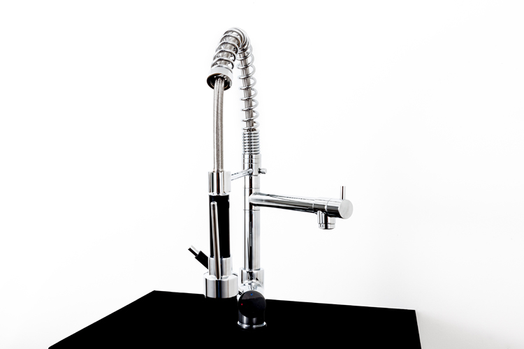 Robinet de cuisine Max chrome avec bec extractible