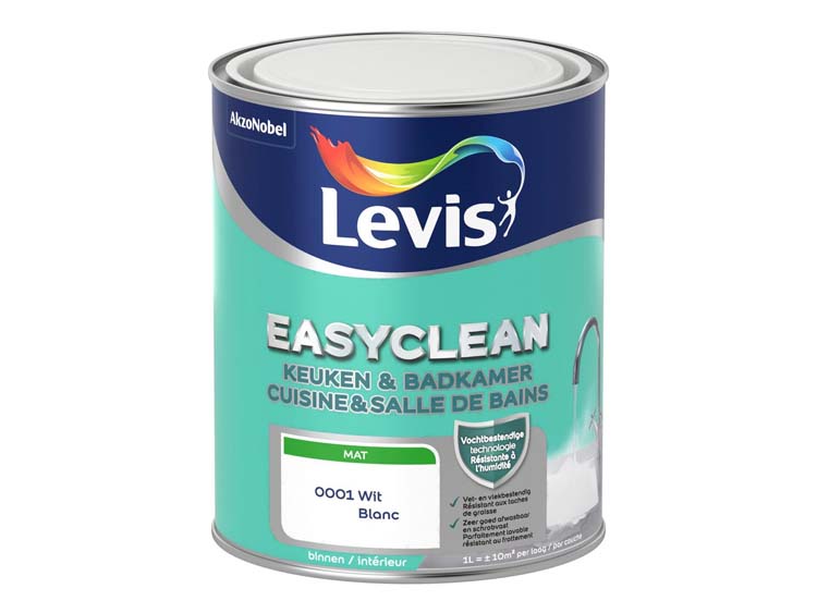 Levis Easyclean keuken & badkamer wit 1L