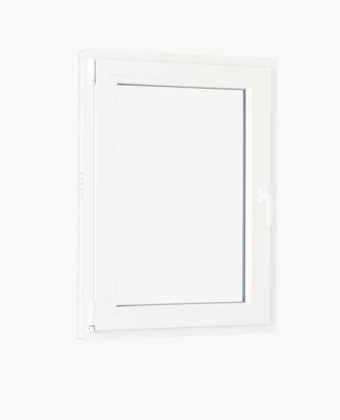 1-VL draaikiepraam pvc Deceuninck Elegant Inf wit/wit B1000xH1400 mm L 1-VL draaikiepraam pvc Deceuninck Elegant Inf wit/wit B1000xH1400 mm L