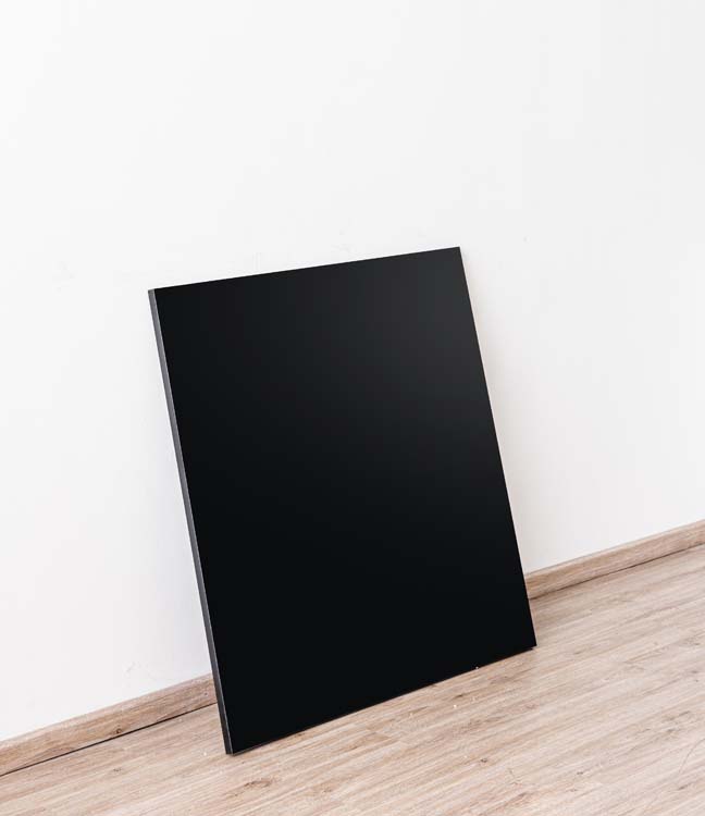 Paroi latérale pour îlot de cuisine Plenti noir/aspect bois 87,5x88cm