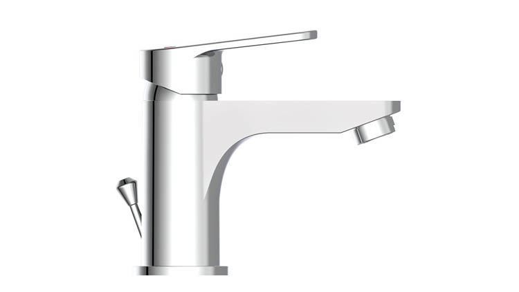 Wastafelkraan Flor chroom