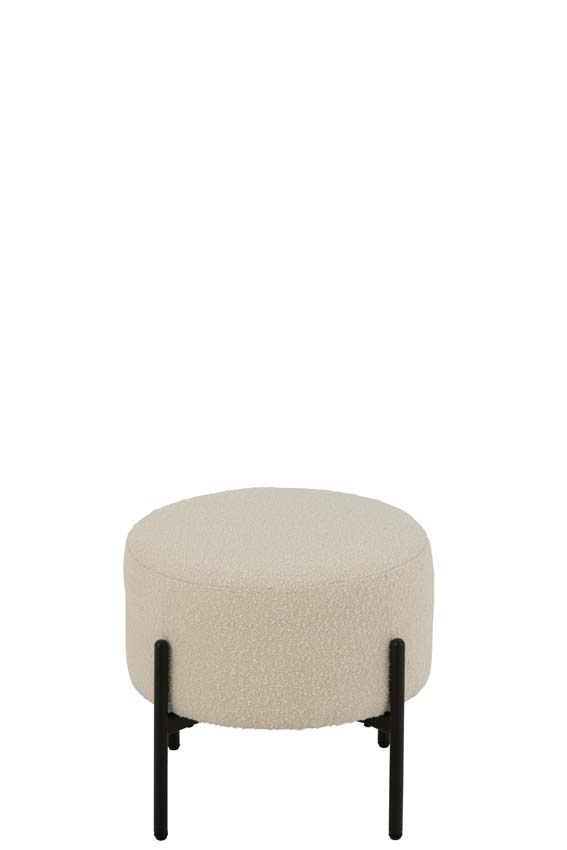 Tabouret Boucle blanc