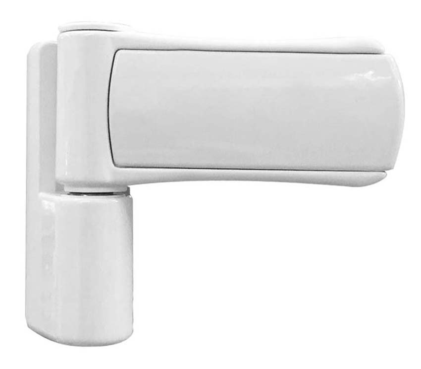 Buitendeur vlak paneel PVC wit linkstrekkend naar buiten opendraaiend op maat Buitendeur vlak paneel PVC wit linkstrekkend naar buiten opendraaiend op maat