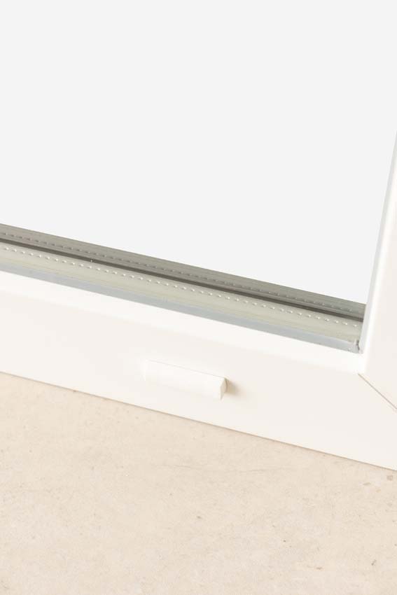 Châssis fixe pvc Deceuninck Elegant Infinity blanc/bl B980xH2180 mm