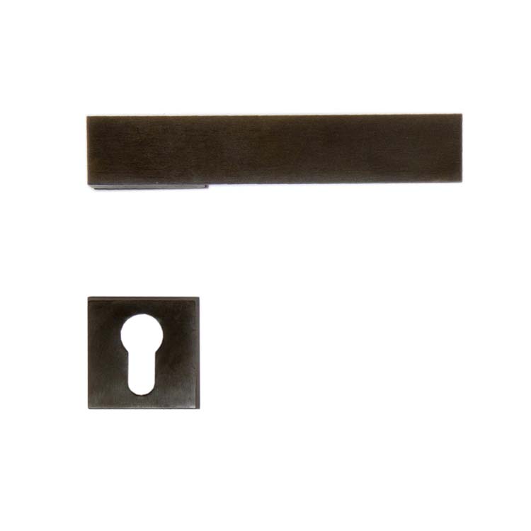 Deurkruk arezzo carbon zwart cilinderrozet