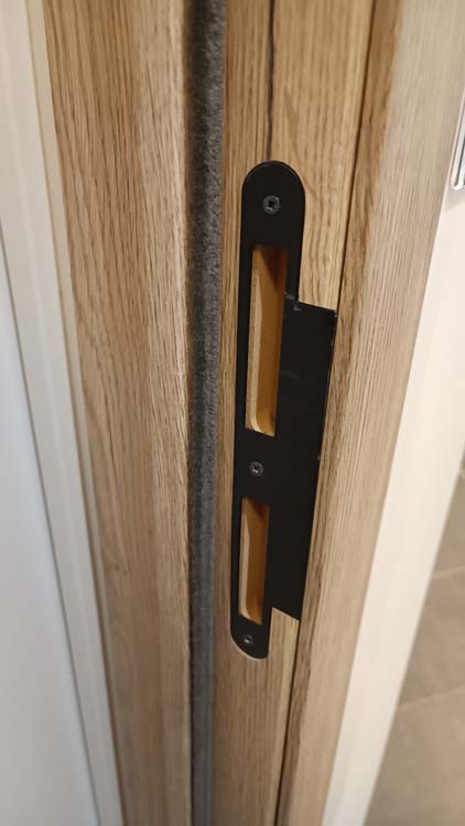 Complete deur tube BR 730mm realw oak planken 4500 mat glas 201.5cm