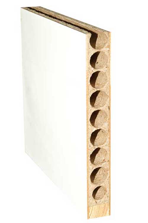 Porte intérieure complète Invisible Flat blanche 201,5x93cm tubulaire droite + châssis 20cm