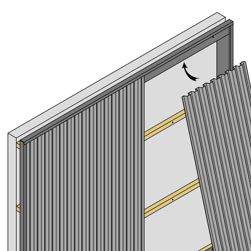 U-profiel voor Line up outdoor metaal grafietgrijs