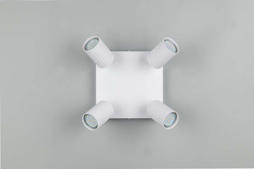 Opbouwspot - Wit - 20x20x14,5cm - Dimbaar - GU10 - 4x10W