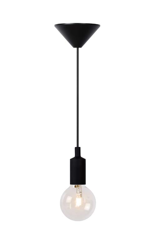 Suspension - noir - Ø10cm - E27 - 60W