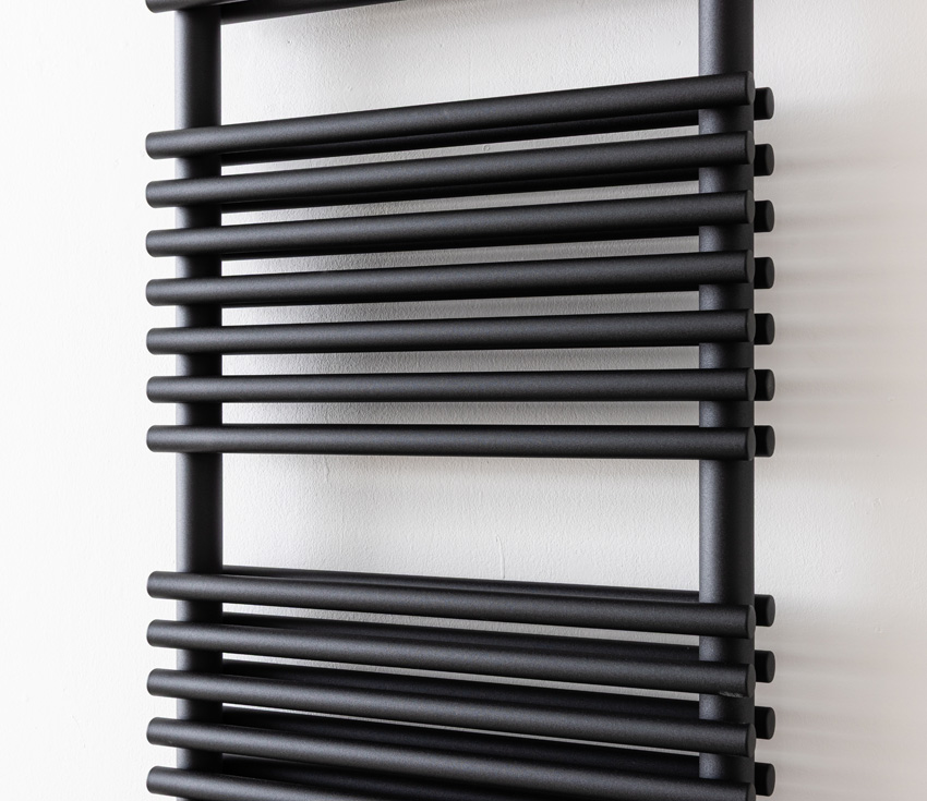 Handdoekradiator Doby dubbel 180x50cm zwart 1484Watt