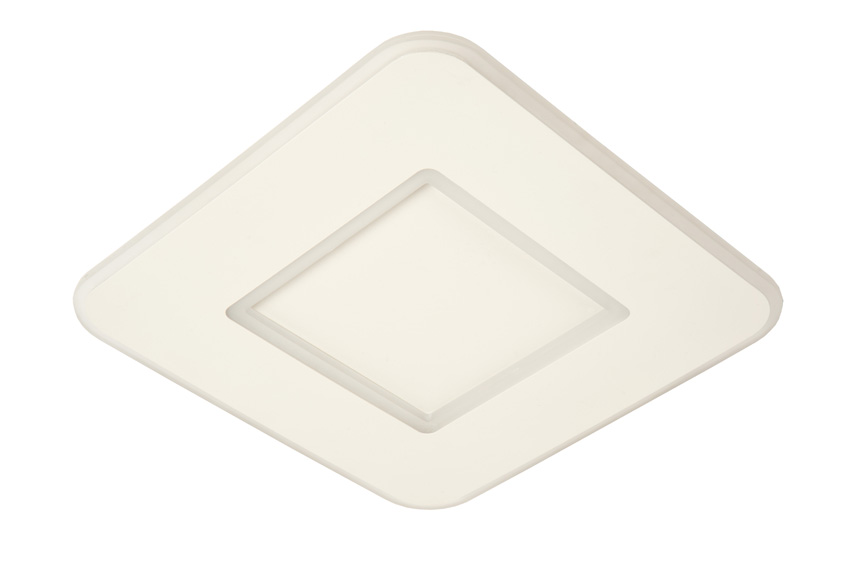 Plafondlamp - 39,4x39,4cm - LED 3 StepDimbaar - 1x24W 2700K - Wit