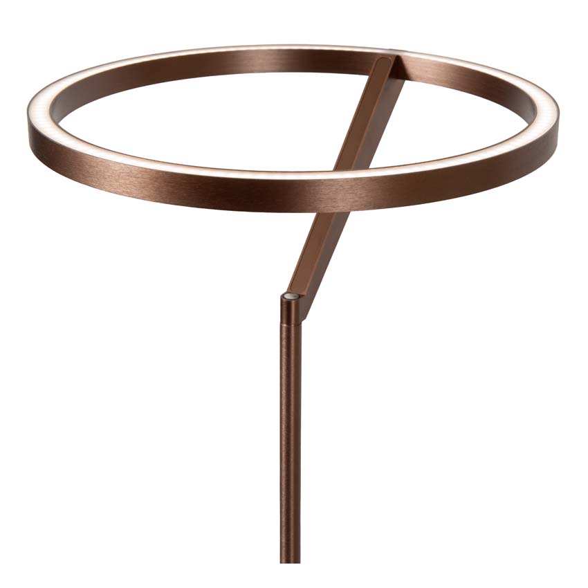 Lucide Premium Applause - Lampadaire - Ø33cm - LED dimmable - CCT - 2700K/4000K - Café