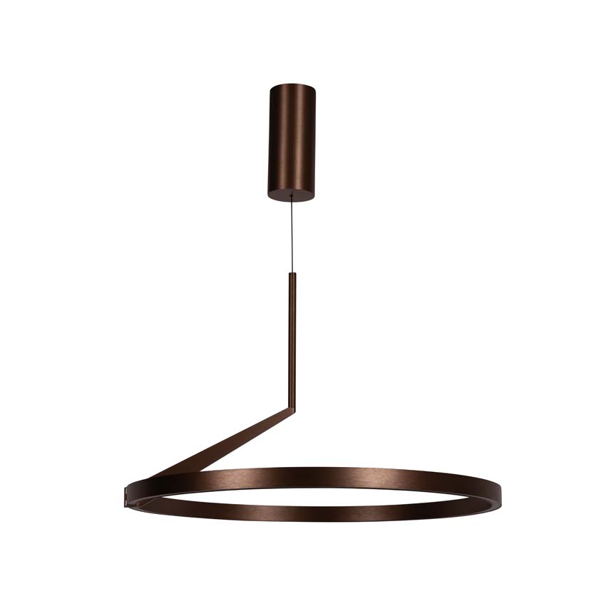 Lucide Premium Applause - Suspension - Ø60cm - LED dimmable - CCT - 1x32W 2700K/4000K - Capteur de mouvement manuel - Café