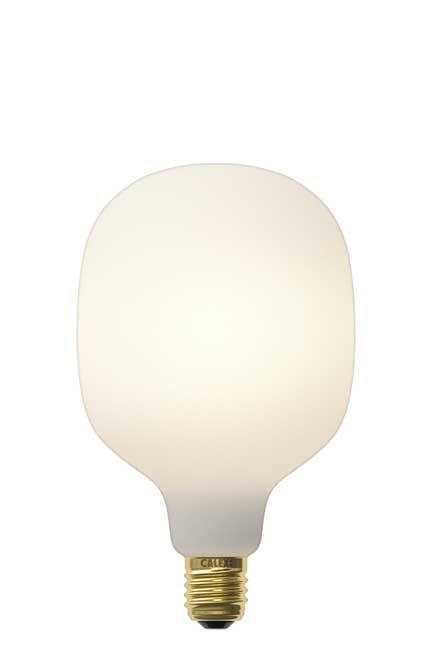Lampe LED mate blanc E27 dimmable h15cm diam20cm 6W 550 lumen