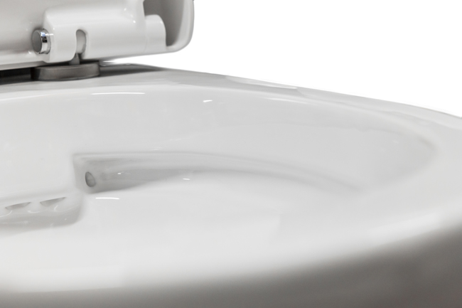 Hangtoilet Gary rimless wit verkort