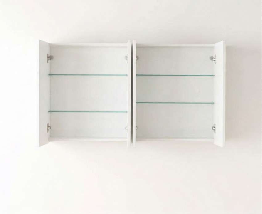 Spiegelkast Brava rechthoek wit 120x70cm