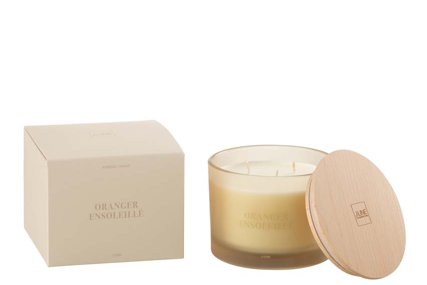 Bougie parfumée Accords Essentiels Oranger Ensoleillé 10x11,5cmm 28H