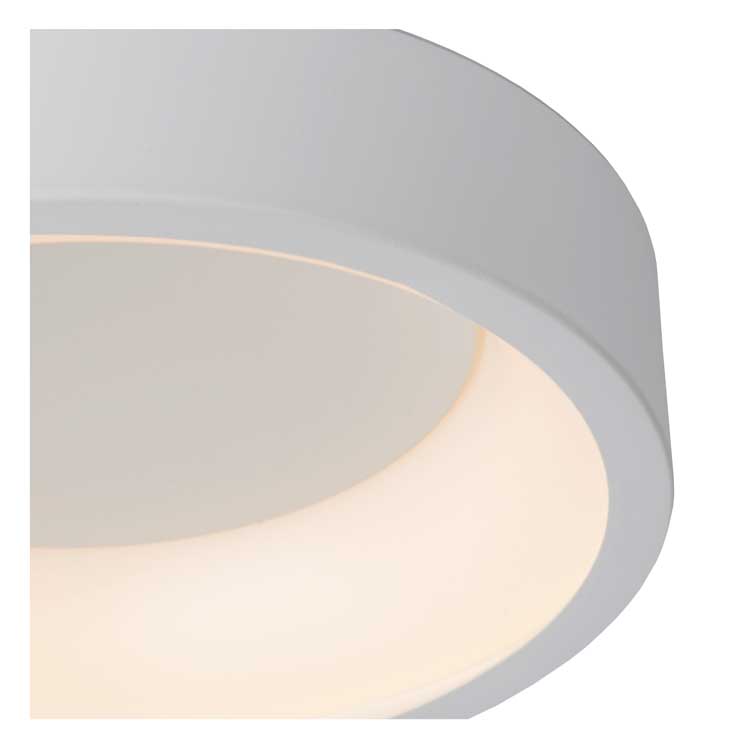 Lucide TALOWE LED - Plafonnier - Ø 30 cm - LED Dim. - 1x20W 3000K - Blanc