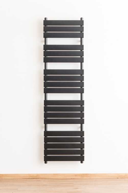 Handdoekradiator Xerxes enkel 180x50cm zwart 936Watt