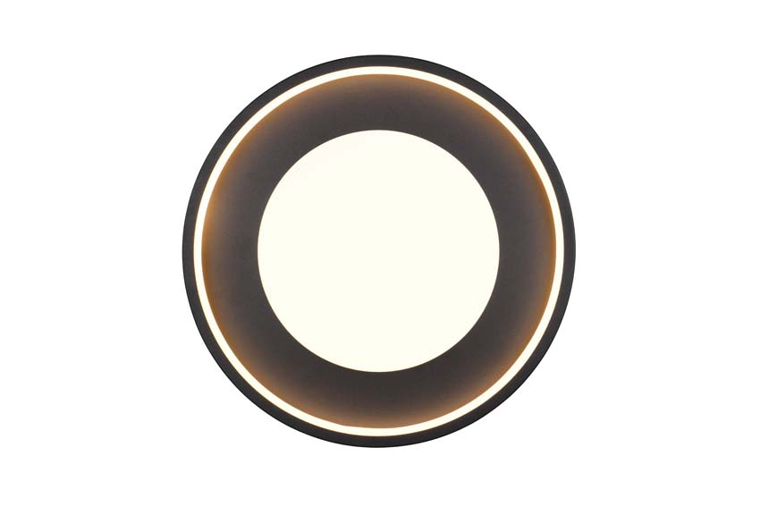 Plafonnier - Noir - Ø40cm - Dimmable - LED - 1x36W - 3000K