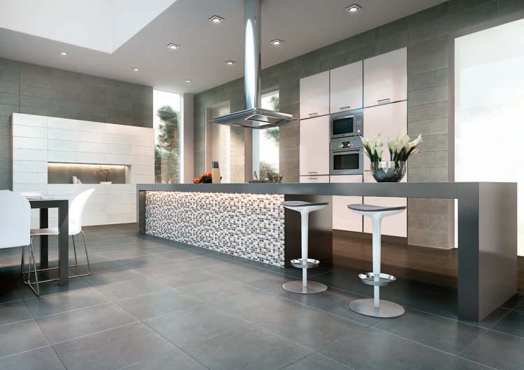 Wandtegel Focus mat grijs 25x50cm