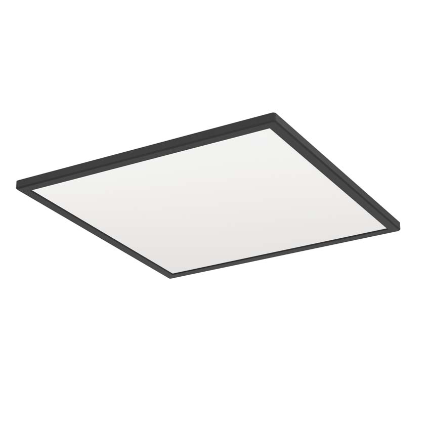 Plafonnier - Noir - 50x50cm - Dimmable - LED - 1x14W - 2700-6500K - télécommande