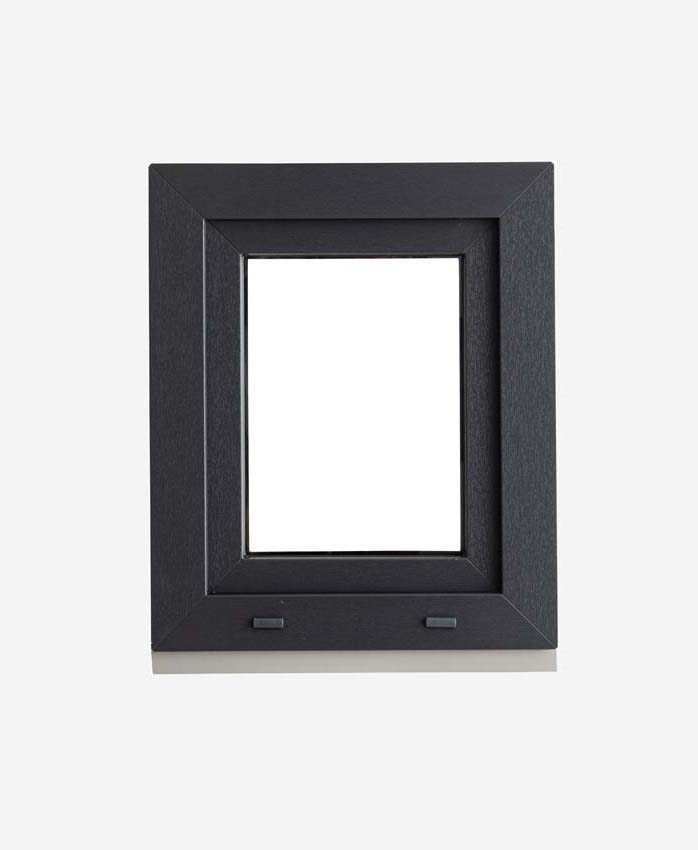 1-VL draaikiepraam pvc Deceuninck Elegant Inf antra/wit B500xH600 mm L