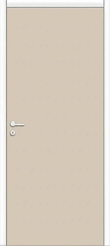 Complete binnendeur Invisible Flat Senso grijs 201,5x83cm tubespaan links + deurkast wit 30cm