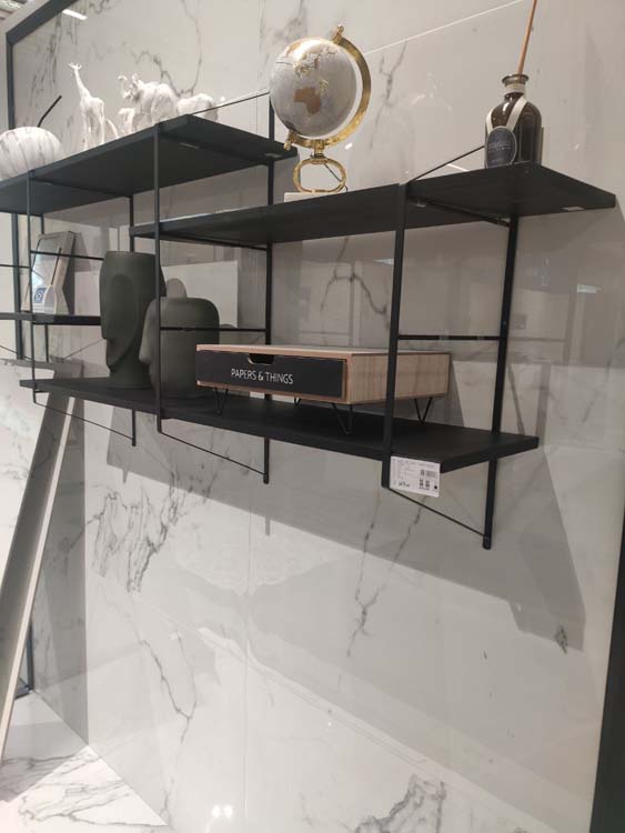 Carrelage de sol et mural Lucca Di Marmi imitation marbre blanc brillant 60x120cm