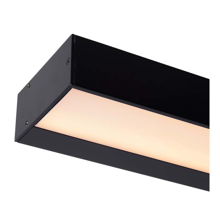 Wandlamp badkamer - zwart - LED - 13W - 3000K - IP44