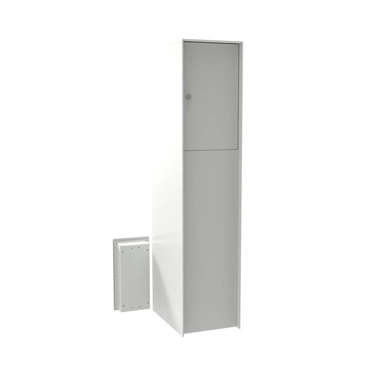 Pakketbrievenbus eSafe Fenix Front Connect wit