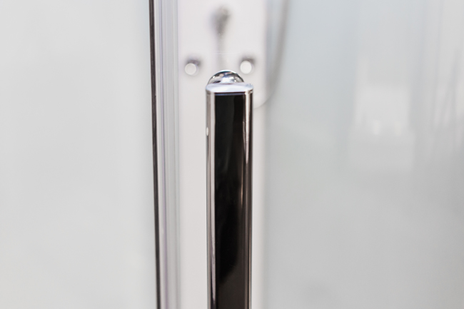 Douchecabine Asterix hoek wit schuifdeuren 90x90x213cm