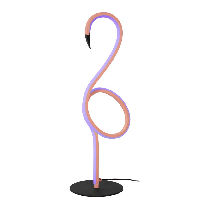Lucide FLAMINGO - Tafellamp - LED Dimb. - RGB - Roze