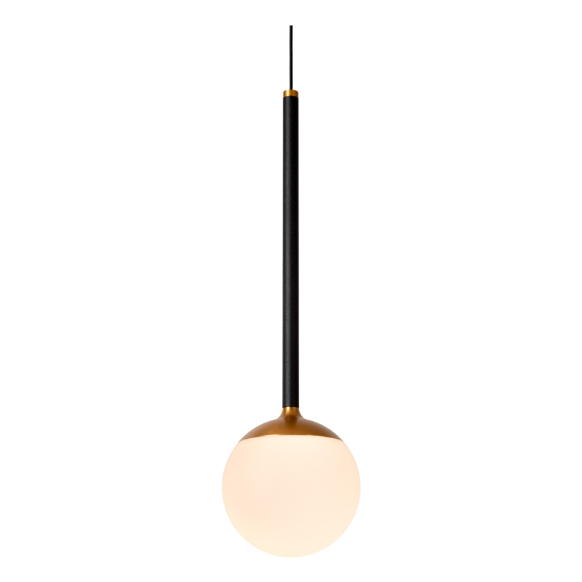 Lucide Premium Calina - Suspension - Ø9,9cm - LED Dimmable - CCT - 1x7W - 2200K/3300K - Avec module LED remplaçable - Noir
