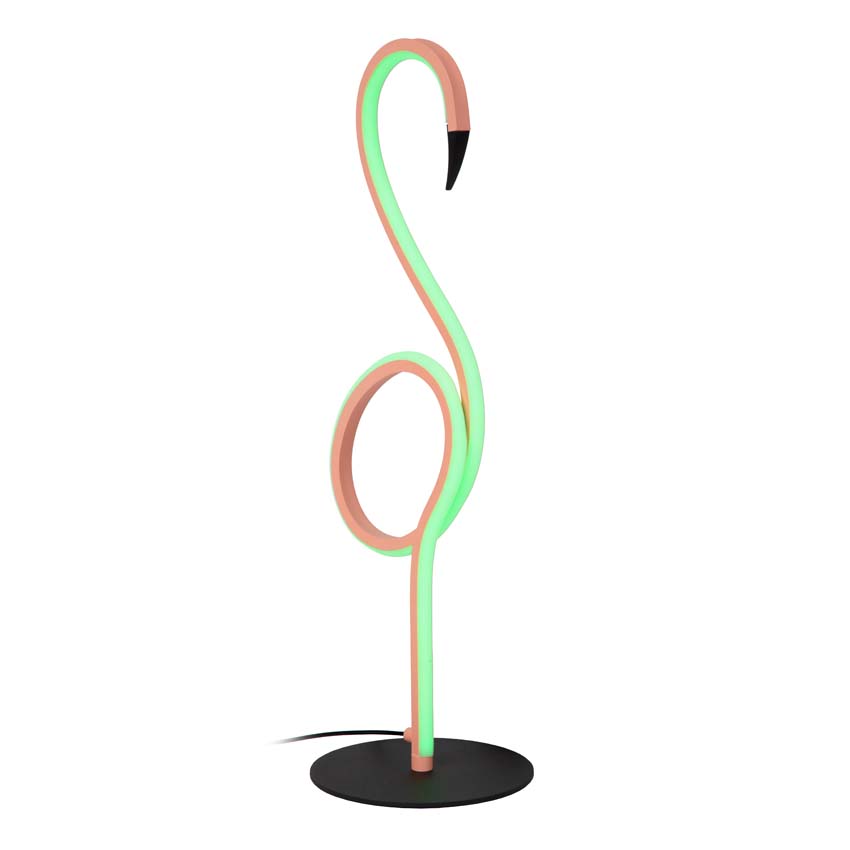 Lucide FLAMINGO - Tafellamp - LED Dimb. - RGB - Roze