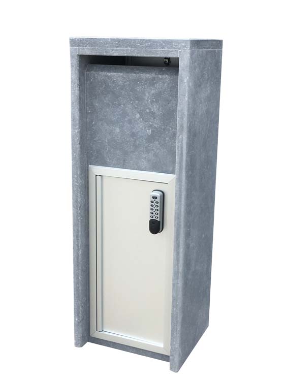 Brievenbus blauwsteen Fleron fdxl+bdm 34x34x103,5