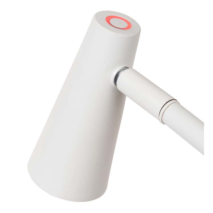 Staande lamp - wit - H137,5cm - LED - 3W - 2700K - 3 StepDim - opblaadbaar