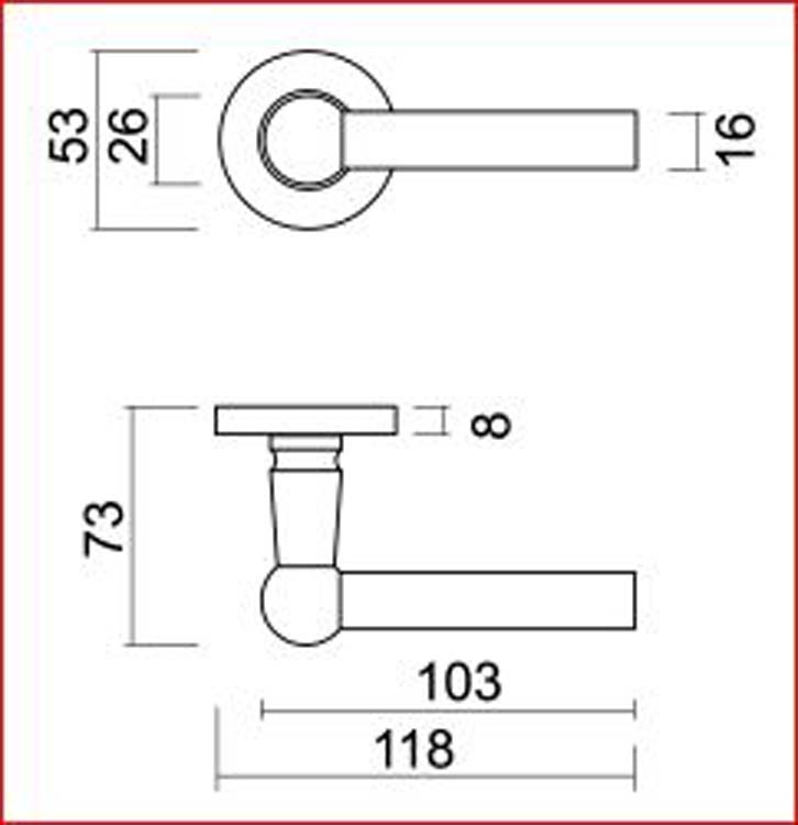 Deurkruk pro Raily L+L zwart structuur uv R + no key